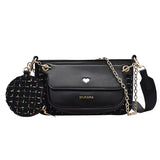 Weiyinxing Crossbody Bag Set For Women 2024 Luxury Designer Handbag And Purses Houndstooth Chain Shoulder Messenger Bags Bolso Mujer