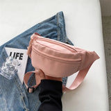 Weiyinxing Bags Banana bag for Women Sling Crossbody Waist Pack Canvas Running Waist Bag Casual Fanny Packs Sport Half Moon Belt Bag