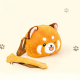 Weiyinxing Cute Cartoon Womens Shoulder Bag Kawaii Red Panda Plush Purses and Handbags Luxury Designer Soft Fluffy Doll Messenger Bag