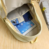 Weiyinxing Quality Solid Color Women Backpack Cool Men Travel Bookbag Large Capacity School Bag Teenagers Cute Mochila