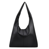 Weiyinxing 2 PCS/SET Fashion Women's Simple Big Leather Shoulder Bag Ladies Handbags 2024 Y2K New Retro High-capacity Hobo Bag