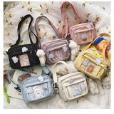 Weiyinxing Kawaii Bag Girls 2024 New JK Transparent Bag Small Crossbody Bag For Women Purses and Handbags Shoulder Bag Itabag Bolso