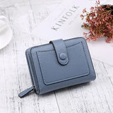 Weiyinxing Women Wallets 2024 New Luxury Brand Red Black Small Mini Coin Purse Hasp Card Holder Lady Wallet Zipper Female Leather Buckle