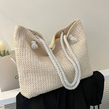 Weiyinxing Weave Tote Summer Beach Bags for Women 2024 Large Capacity Fashion Shoulder Bag Lady Handbags and Purses