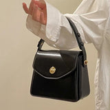 Weiyinxing Burgundy Women Shoulder Bags Pu Leather Ladies Square Crossbody Bag Luxury Female Flap Buckle Design Tote Purse Handbags