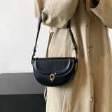 Weiyinxing Saddle Small Crossbody Bags For Women 2024 Trend Designer Underarm Shoulder Bag PU Leather Ladies Handbags And Purses