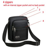 Weiyinxing Men Nylon Shoulder Bag Messenger Bag Casual Waterproof Nylon Zipper Pocket Handbag Fashion Tote Travel Male Crossbody Bags