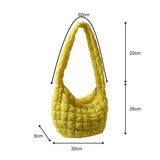 Weiyinxing Padded Crossbody Bag for Women 2024 Pleated Bubbles Cloud Shoulder Bags Large Bucket Tote Designer Bag Ruched Handbags
