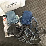 Weiyinxing Sewing Thread Women's Shoulder Bag 2024 New Women's Crossbody Bag Mobile Phone Bag Hot Selling Design Mini Denim