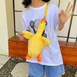 Weiyinxing Duck Mobile Phone Bag 2024 New Autumn Women Cartoon Cute Shoulder Bag Fashion Net Red Goose Crossbody Bag Purse