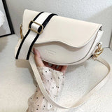 Weiyinxing PU Leather Shoulder bag for Women Luxury Crossbody Bag Fashion Lady Handbag Saddle Bags High-quality Flap Messenger Bags