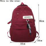 Weiyinxing 2023 Women Backpack Female Waterproof Nylon Travel Bag Large Capacity Kawaii Schoolbag For Teenage Girl Boy Student Bookbag