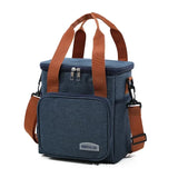 Weiyinxing Thermal Lunch Bag Picnic Food Cooler Bags Insulated Case Durable Waterproof Office Lunchbag Shoulder Strap Cooling Box
