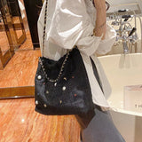 Weiyinxing Fashion Women's Bag Basic Style Women's Shoulder Bag Trend Casual Women's Bag Zipper Large Capacity Women's Tote Bag