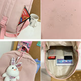 weiyinxing Light Simple Women Backpacks High Quality Waterproof Nylon School Backpack Bag Big Student Bag for Girls Travel Rucksacks