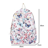 Weiyinxing Butterfly Pattern Korean Women Backpack Student Backpack for School Book Storage and Travel Organizer