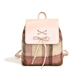 Weiyinxing Tie Design Women's Small 2024 Fashion Backpack Girls School Bag Solid Color Pu Leather Fashion Travel Silver Back Pack