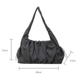 Weiyinxing Cloth Bag Women Tote Bag Large Capacity Summer 2024 New All-Match Ins One-Shoulder College Student Class Bag Lady Handbag