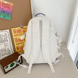 weiyinxing Fashion Teens Kawaii Bookbag Women Bag Mochila for Girls High School Schoolbag Boy Black Backpack Cute Travel Rucksack