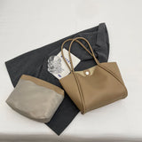 Weiyinxing Fashion Retro Big Leather Tote Bags for Women 2024 Tend Female Large Capacity Shoulder Bag Solid Color Handbags