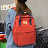 Weiyinxing Leisure Women Kawaii Nylon Laptop Book Bag Trendy Girl Travel Portable School Bag Fashion Cute Female College Backpack Cool