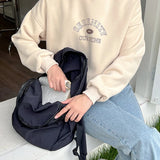 Weiyinxing Ruched Drawstring Backpacks For Women Lightweight Nylon Fabric Girls Backpack Students Schoolbag Travel Female Knapsack