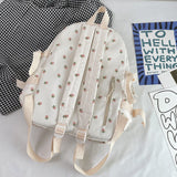 Weiyinxing Women Floral Print Laptop Book Bag Trendy Female College Backpack Girl Travel Kawaii School Bag Lady Nylon Backpack Fashion