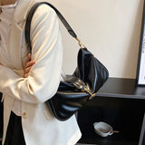 Weiyinxing Women Soft Leather Shoulder Bags Autumn Winter New High Quality Commuter Underarm Bag Versatile Female Crossbody Messenger Bag