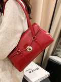 Weiyinxing Leather Women Shoulder Armpit Bags Winter New Fashion Flap Design Underarm Bags Female Daily Work Portable Handbags