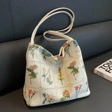 Weiyinxing Quality Women's Bags Embroidered Fashion Ladies Tote Bag Casual Female Hand Bag Designer Vintage Shoulder Handbag for Women