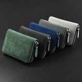 Weiyinxing Leather Multi-Card Slot Cards Holders Wallets High-End Women Men Business Credit Id Card Organizer Zipper Coin Pouch