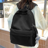 Weiyinxing Women Waterproof Nylon School Bag Ladies Leisure College Backpack Fashion Girl Travel Book Female Laptop Student Backpack Trendy