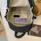 Weiyinxing Harajuku Plaid Student Bag Girl Travel Book Backpack Trendy Female Laptop College Backpack Fashion Women Nylon School Bag