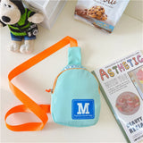 Weiyinxing Fashion Letter Baby Backpacks Children Boy Girl Chest Crossbody Bags Travel Harness Bag Kids Adjustable Snack Toy Backpack