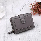 Weiyinxing Women Wallets 2024 New Luxury Brand Red Black Small Mini Coin Purse Hasp Card Holder Lady Wallet Zipper Female Leather Buckle