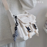 Weiyinxing Student School Bags For Women and Men Multipockets Nylon Crossbody Bags Women New Summer Messenger Bag Book Bag Bolso
