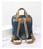 Weiyinxing female Backpack Big Capacity Fashion Style Cowboy Cotton Women Backpacks Travel Bags School bag Rucksac totes Computer bag