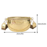 Weiyinxing Luxury Chest Bag For Women Leather Chest Waist Pack Travel Crossbody Female Half Moon Waist Belt Bag Ladies Fanny Packs