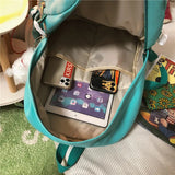 Weiyinxing Waterproof Nylon Women Bags School Backpack for Teenagers Girls Travel Backbag Mochilas Female Small Bookbag Kawaii Bag