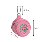 Weiyinxing Harries Hager Women Pink Plush Coin Purse Cartoon Pendant Storage Bag Mini Bag Girl Purses Wallet Coin Pouch