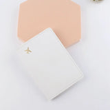 Weiyinxing Lover Couple Passport Cover Hot Stamping Simple Plane Women Men Travel Wedding Passport Covers Holder Fashion Wedding Gift