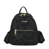 Weiyinxing Leather Shoulder Mini Small Backpack Multi-Function Ladies Phone Pouch Pack Flower Print Ladies School Backpack Bag for Women