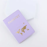 Weiyinxing Lover Couple Passport Cover Hot Stamping Simple Plane Women Men Travel Wedding Passport Covers Holder Fashion Wedding Gift