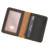 Weiyinxing Leather Card Holder Purse ID Card Real Leather Rfid Card Case Clutch Wallets Slots for Men Women Mini Slim Short Purse