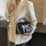 Weiyinxing Purse Handbag For Women 2024 Shiny Sequin Silver Evening Clutch Bag Designer Women's Day Gift Luxury Chain Shoulder Bags