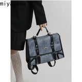 Weiyinxing Women's 2024 New Fashion Student One Shoulder Crossbody Large Capacity College Style Retro Spicy Girl Y2k Backpack
