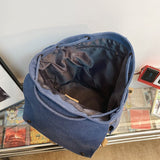 Weiyinxing Lady Male Canvas Drawstring Laptop College Backpack Boy Girl School Bag Women Men Travel Backpack Fashion Female Book Bag