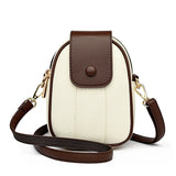 Weiyinxing Quality Women's Genuine Leather Shoulder Bags Contrast Messenger Bag Brand Designer Ladies Crossbody Bag Small Phone Bags