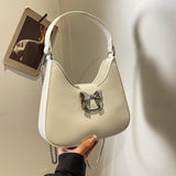 Weiyinxing Leather Small Shoulder Bag for Women 2024 Korean Fashion Bow Design Handbags Purses Female Chains Crossbody Bags