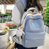 Weiyinxing Female Male Big BookBag Girl Boy Laptop College Backpack Lady Men Travel Leisure Student Packet Women Nylon School Bags